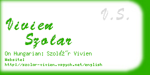 vivien szolar business card